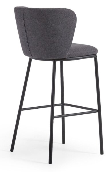 Tmavosivá barová stolička 102 cm Ciselia – Kave Home