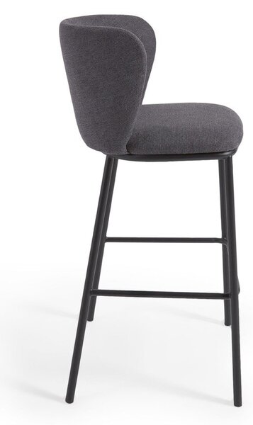 Tmavosivá barová stolička 102 cm Ciselia – Kave Home