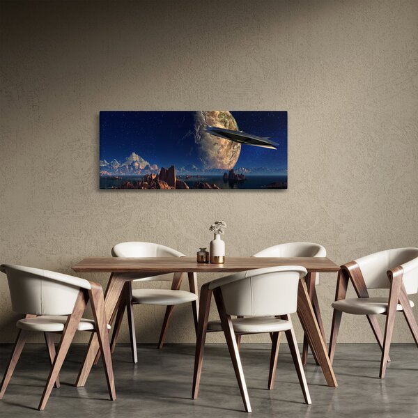 Obraz - Prílet mimozemšťanov (120x50 cm)