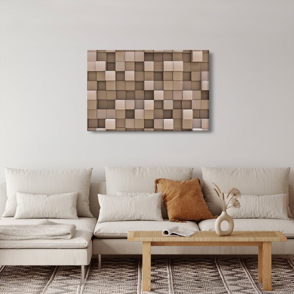 Obraz - Béžové kocky (90x60 cm)