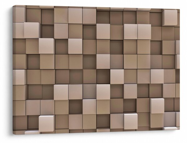 Obraz - Béžové kocky (70x50 cm)