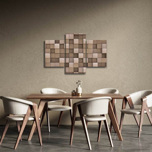 Obraz - Béžové kocky (90x60 cm)