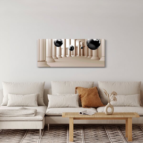 Obraz - Guľa medzi stĺpmi (120x50 cm)