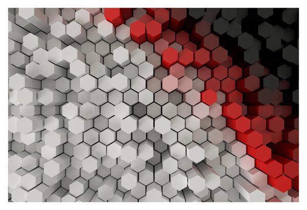 Obraz - 3D hexagóny (90x60 cm)
