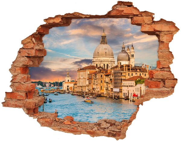 Diera 3D v stene nálepka Venice italy nd-c-89766011