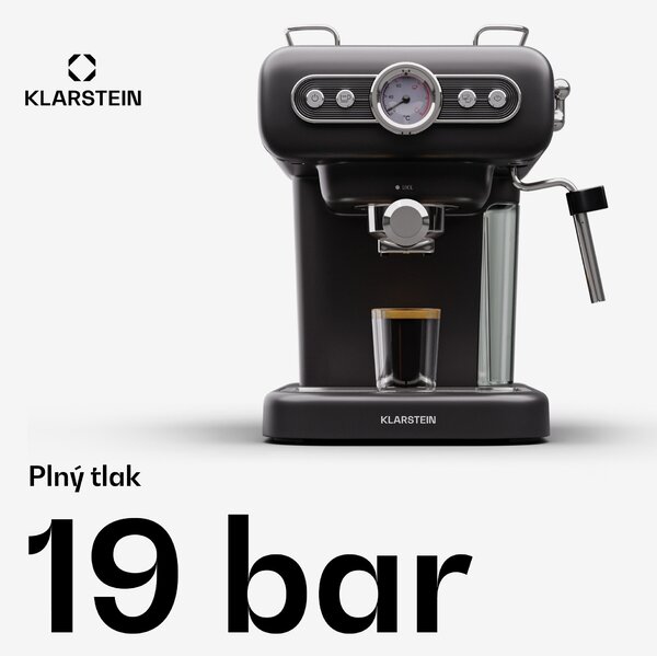 Klarstein Espressionata Evo kávovar 950W 19 Bar 1,2L 2 šálky
