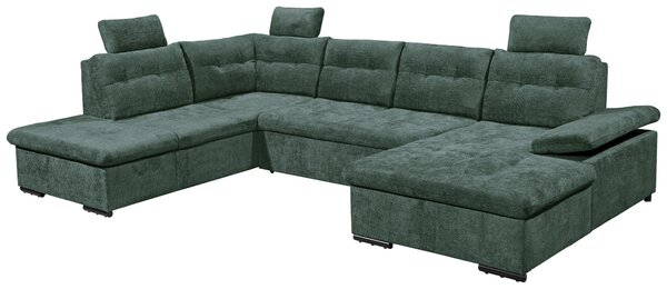 SEDACIA SÚPRAVA, textil, tmavozelená Livetastic - Sedačky, Online Only
