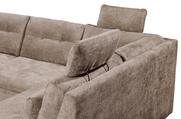 SEDACIA SÚPRAVA, textil, taupe Livetastic - Sedačky, Online Only