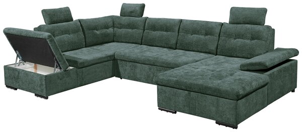 SEDACIA SÚPRAVA, textil, tmavozelená Livetastic - Sedačky, Online Only