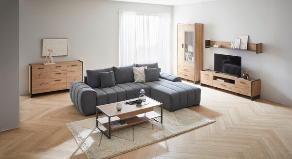 SKRINKA POD TV, dub artisan, 187/51/41 cm Hom`in - TV nábytok
