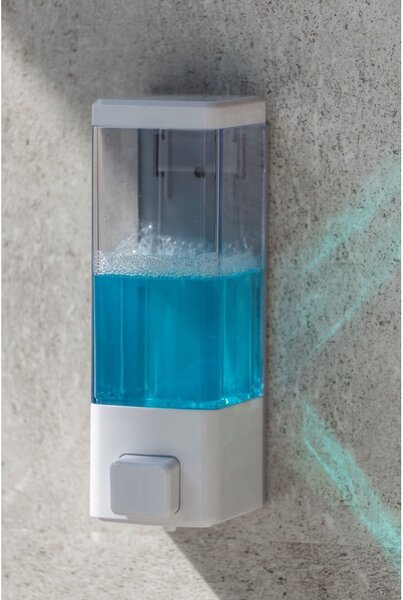 Biely nástenný plastový dávkovač mydla 320 ml Istres – Wenko