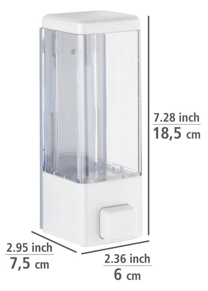 Biely nástenný plastový dávkovač mydla 320 ml Istres – Wenko