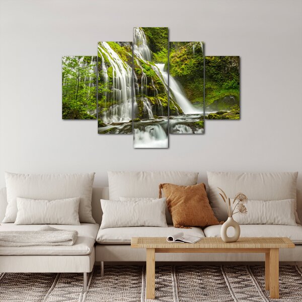 Obraz - Vodopád, Wind River Valley (150x105 cm)