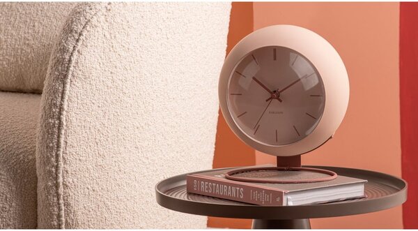 Stolové hodiny ø 21 cm Nirvana Globe – Karlsson