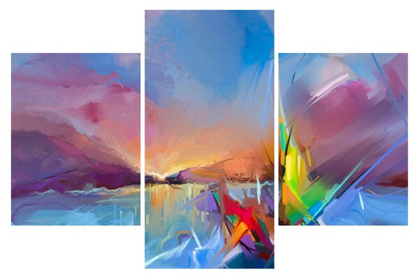 Obraz - Západ slnka (90x60 cm)
