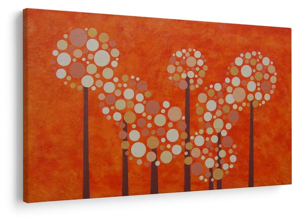 Obraz - Oranžový les (90x60 cm)