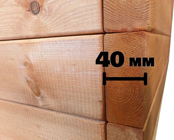 Drevený vyvýšený záhon 156 × 96 × 36 cm – masívna smrekovica