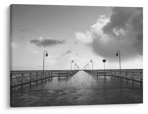 Obraz - Promenáda pri pobreží (70x50 cm)