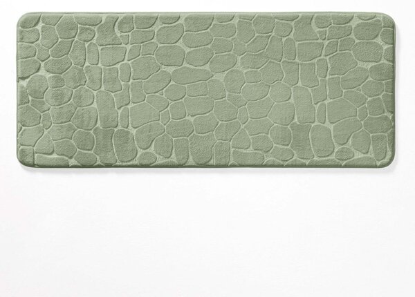Zelená kúpeľňová predložka 50x120 cm Ricochet – douceur d'intérieur