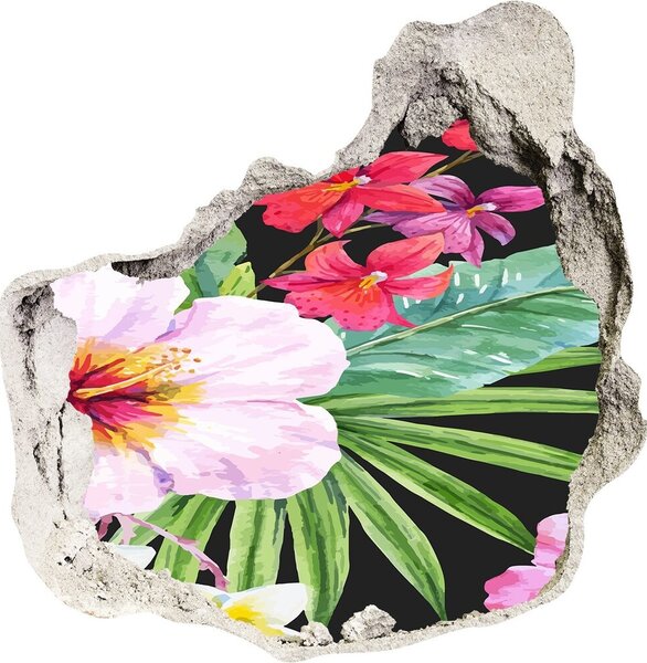 Diera 3D fototapety nálepka Havajské kvety nd-p-124413381