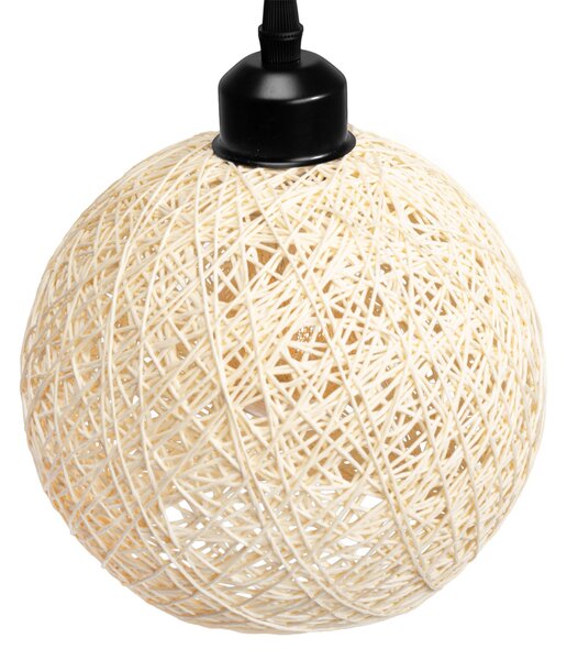 Toolight Toolight, stropné svietidlo 1xE27 APP1320-1CP, čierna-béžová, OSW-02409