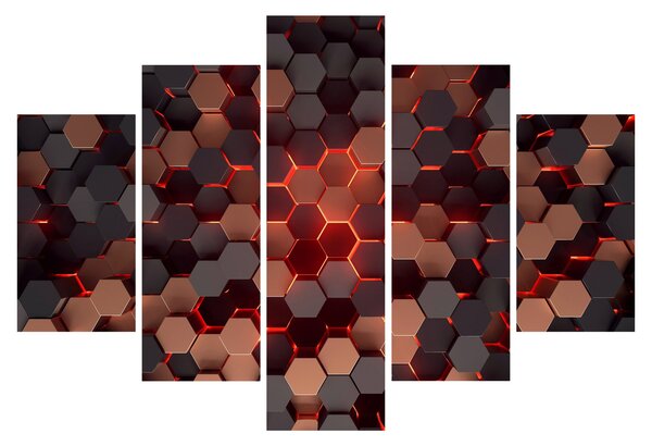 Obraz - Futuristická abstrakcia (150x105 cm)