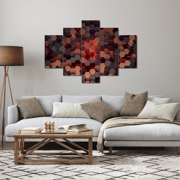Obraz - Futuristická abstrakcia (150x105 cm)