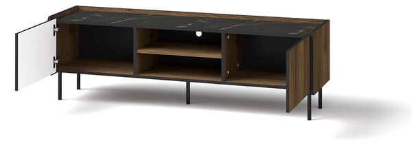 TV stolík Prestigo P7 - orech warmia / čierna