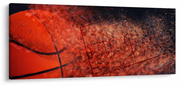 Obraz - Basketbalová lopta (120x50 cm)