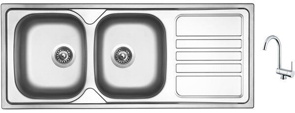 Set Sinks OKIO 1200 DUO V matný + batéria Sinks MIX WINDOW W