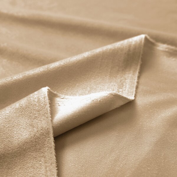 Biante Zamatový záves Velvet Prémium SVP-006 Pieskovo béžový - šírka 135 cm 135x140 cm