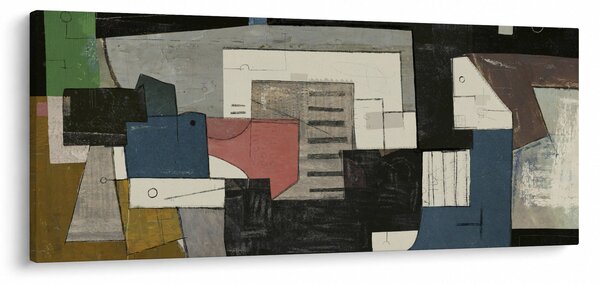 Obraz - Abstrakcia, kubizmus (120x50 cm)