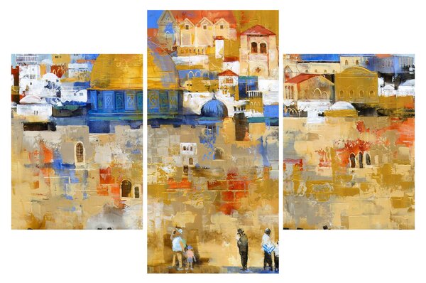 Obraz - Múr nárekov, Jeruzalem, Izrael (90x60 cm)