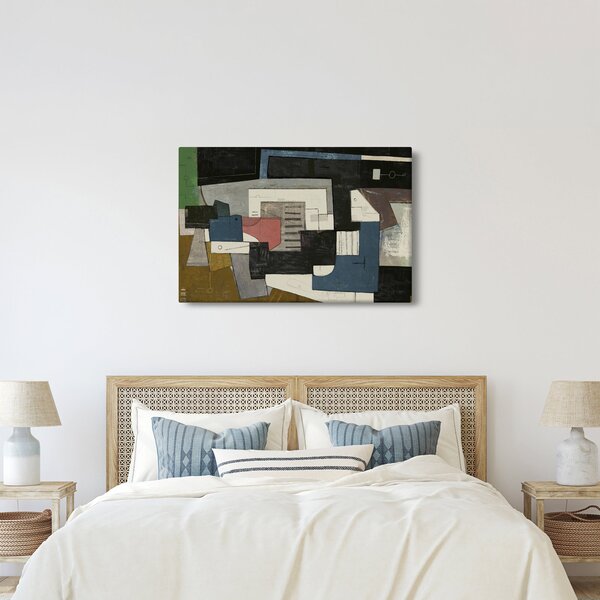 Obraz - Abstrakcia, kubizmus (90x60 cm)