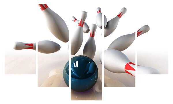 Obraz - Bowling (150x105 cm)