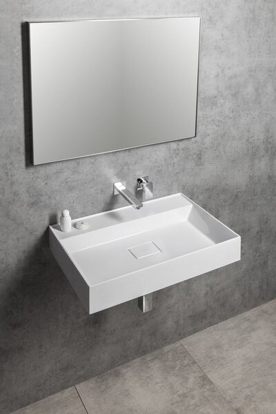 Sapho Sapho, GODIVA umývadlo 96x44cm, liaty mramor, biela, GU096-0