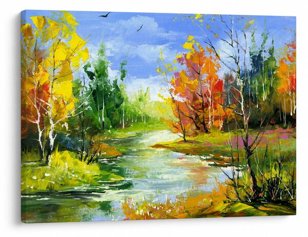 Obraz - Maľba krajiny (70x50 cm)