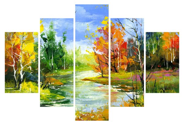Obraz - Maľba krajiny (150x105 cm)