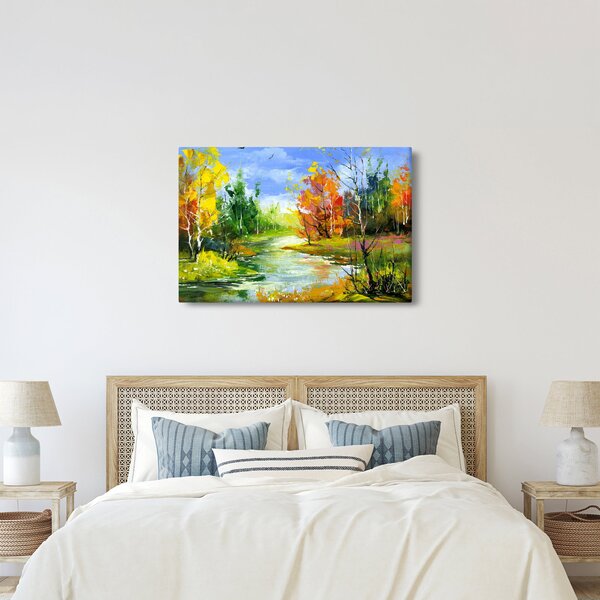 Obraz - Maľba krajiny (90x60 cm)