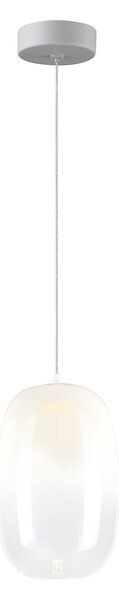 Závesné svietidlo Vaso, 1x biele sklenené tienidlo, (fi 13cm), w
