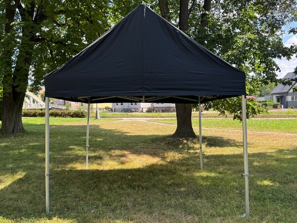Nožnicový párty stan 3x3 m TENTino BH GABLED Farba opláštenia: 11A - ČIERNA