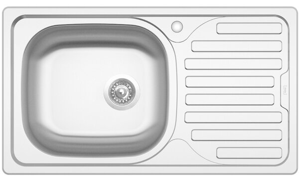 Nerezový drez Sinks CLASSIC 760 V 0,5mm matný LEVÝ