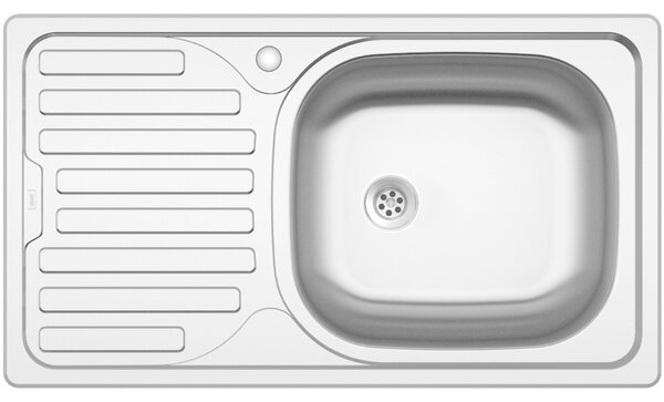 Nerezový drez Sinks CLASSIC 760 M 0,5mm matný PRAVÝ