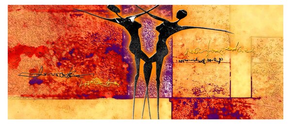 Obraz - Africká bohyňa (120x50 cm)