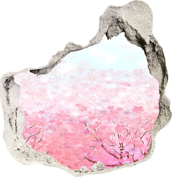 Diera 3D fototapety nálepka Čerešňové kvety