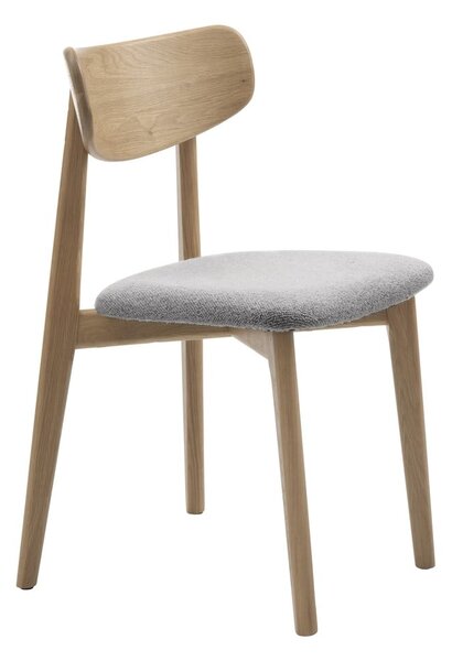 Svetlosivá/v prírodnej farbe jedálenská stolička Elim – Unique Furniture
