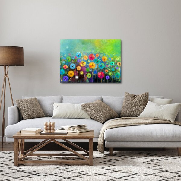 Obraz - Abstraktné kvety (70x50 cm)