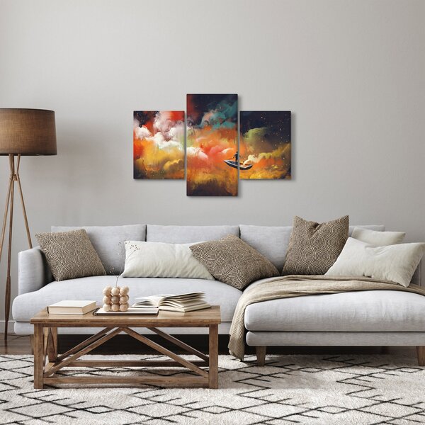 Obraz - Muž plaviace vesmírom (90x60 cm)