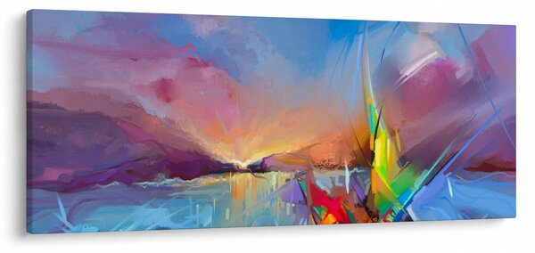 Obraz - Západ slnka (120x50 cm)