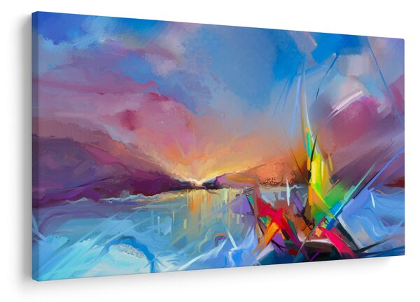 Obraz - Západ slnka (90x60 cm)